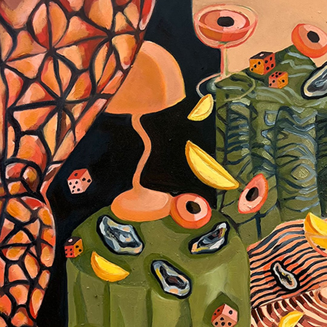 Oily Marj - Charade Print - 12"x 12"