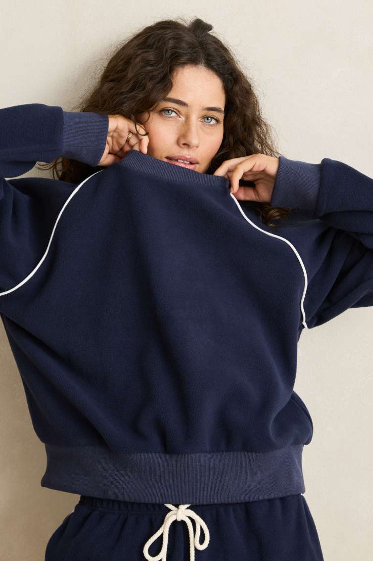 Pipe Polar Fleece Crewneck