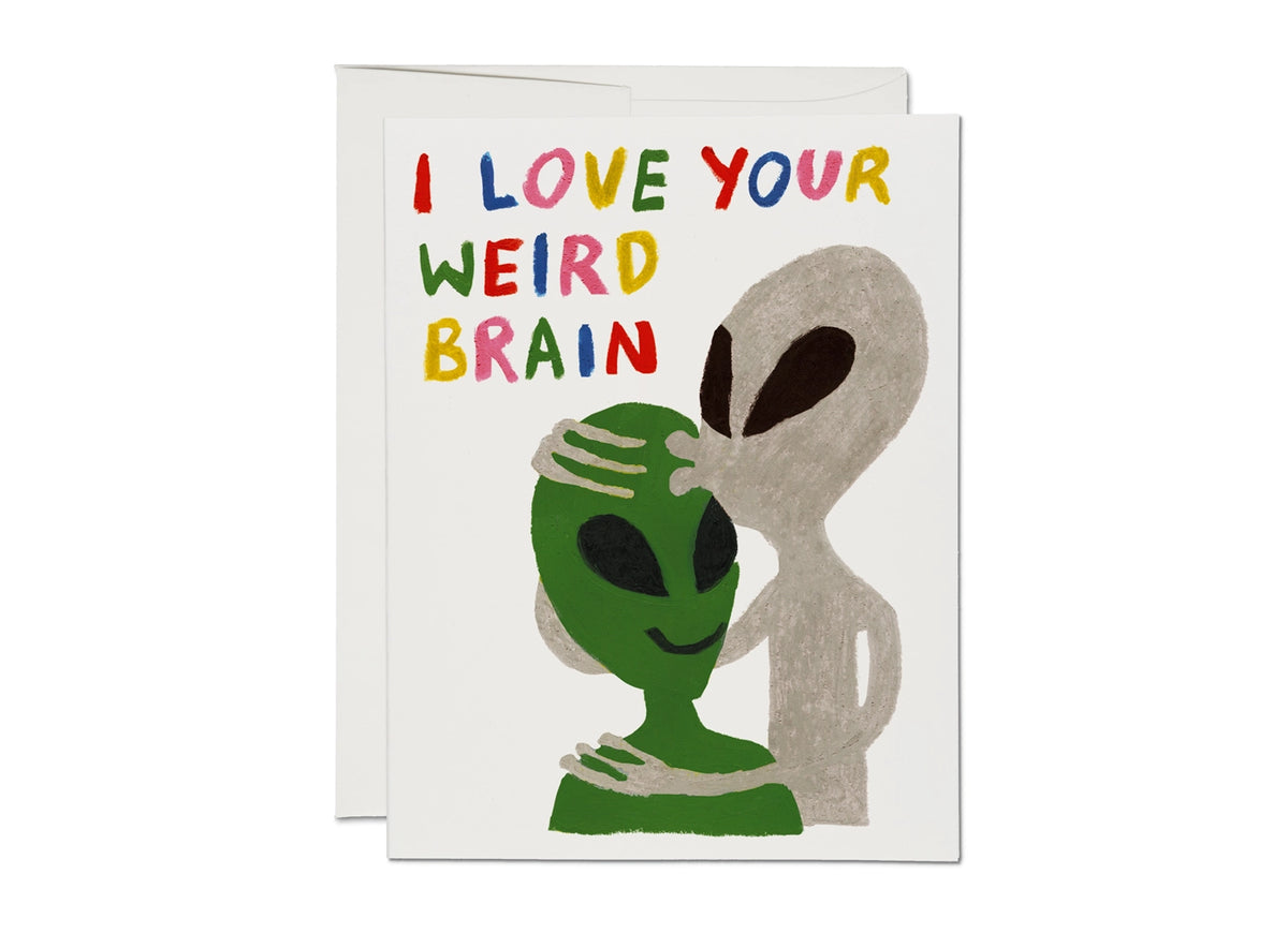 Alien Love greeting card