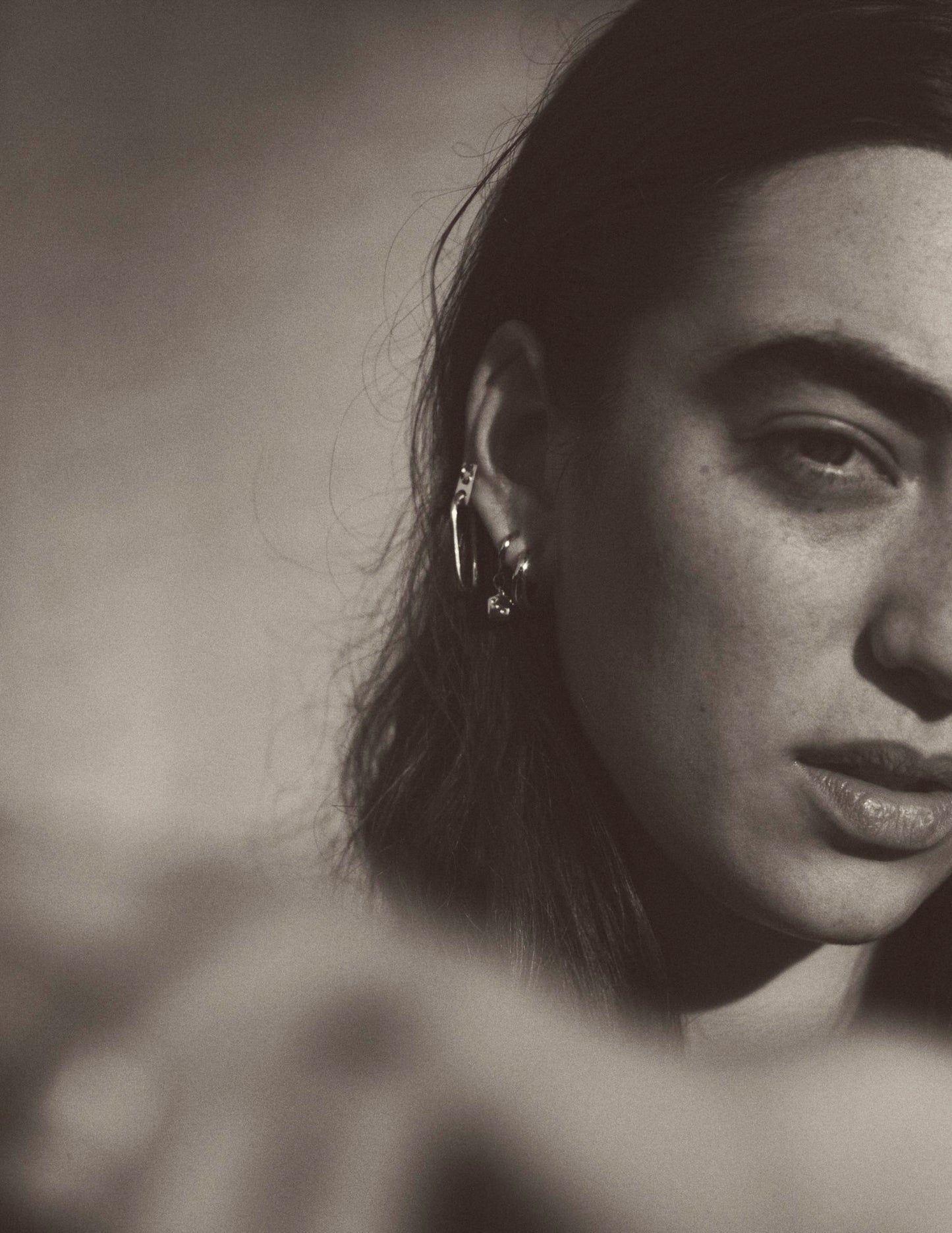 Jane Hoops - Sterling Silver