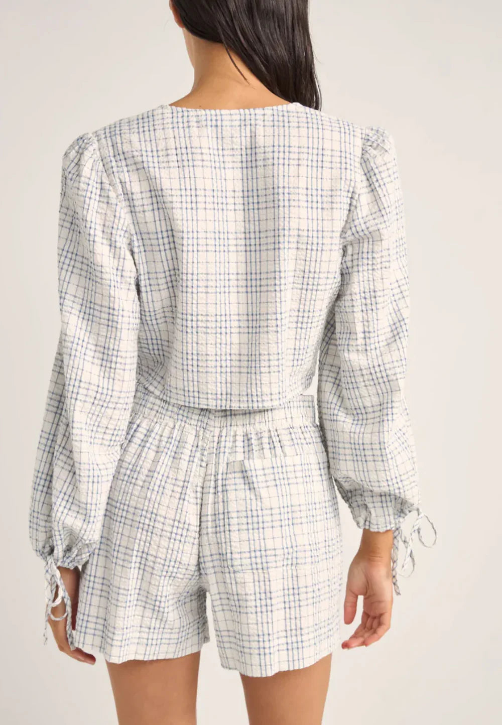 Desi Plaid Blouson Top