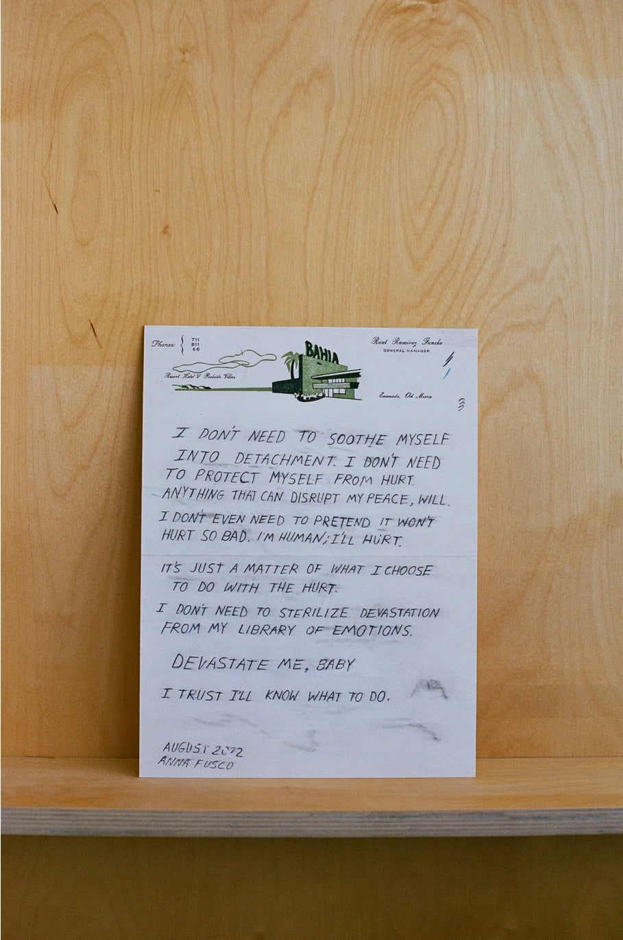 Devastate Me, Baby - Art Print