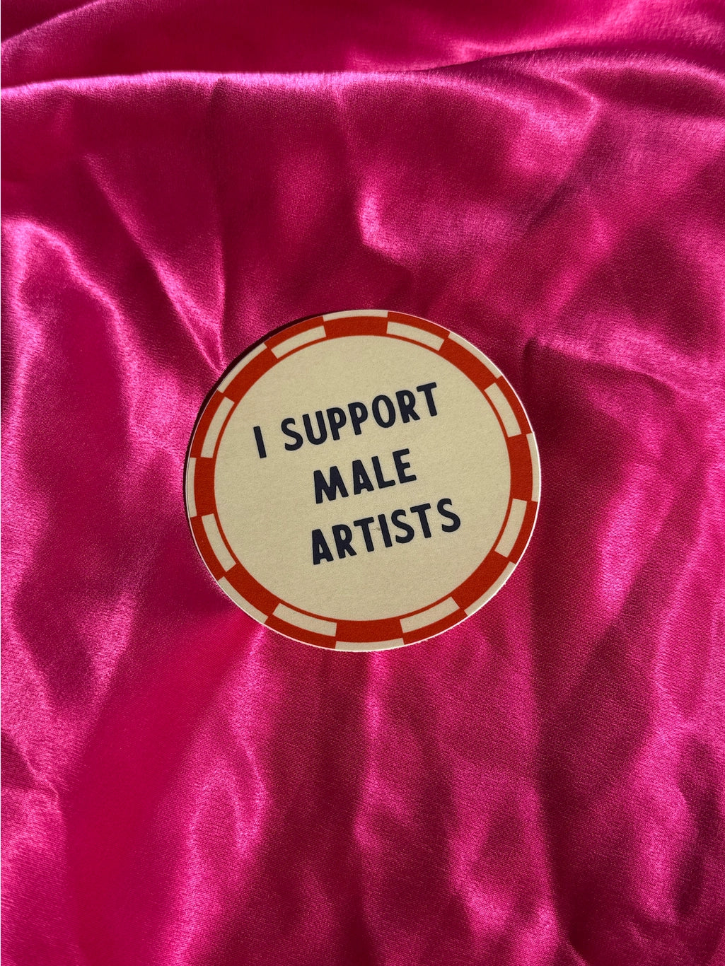 I Support Male Artists Vinyl Sticker
