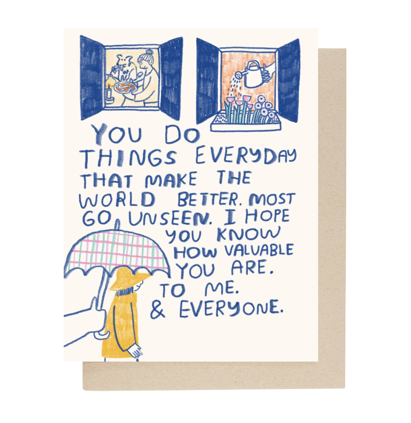 You Make the World Better Card