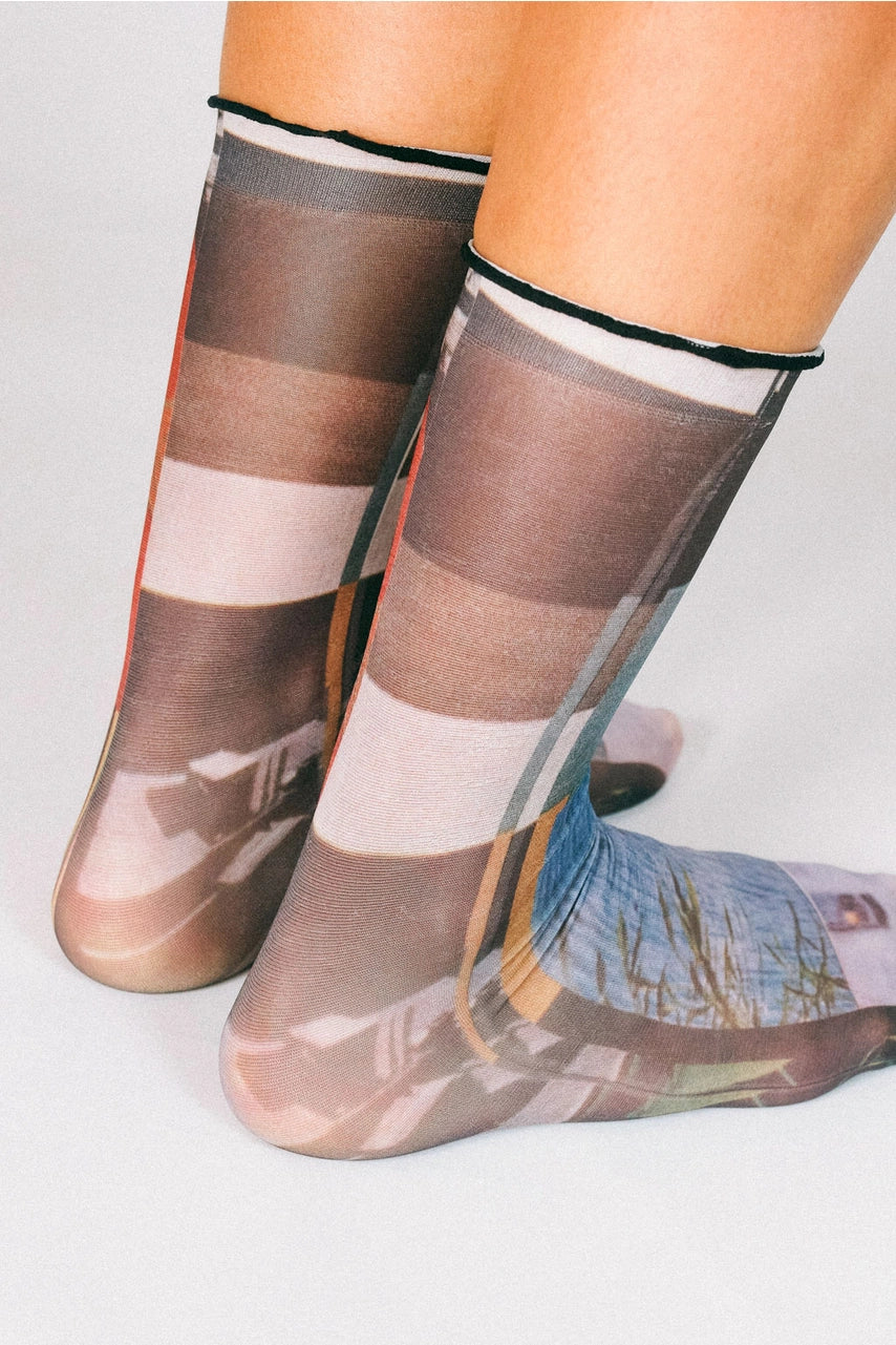 Paper Nylon Ankle By Rosie Barker - Moody