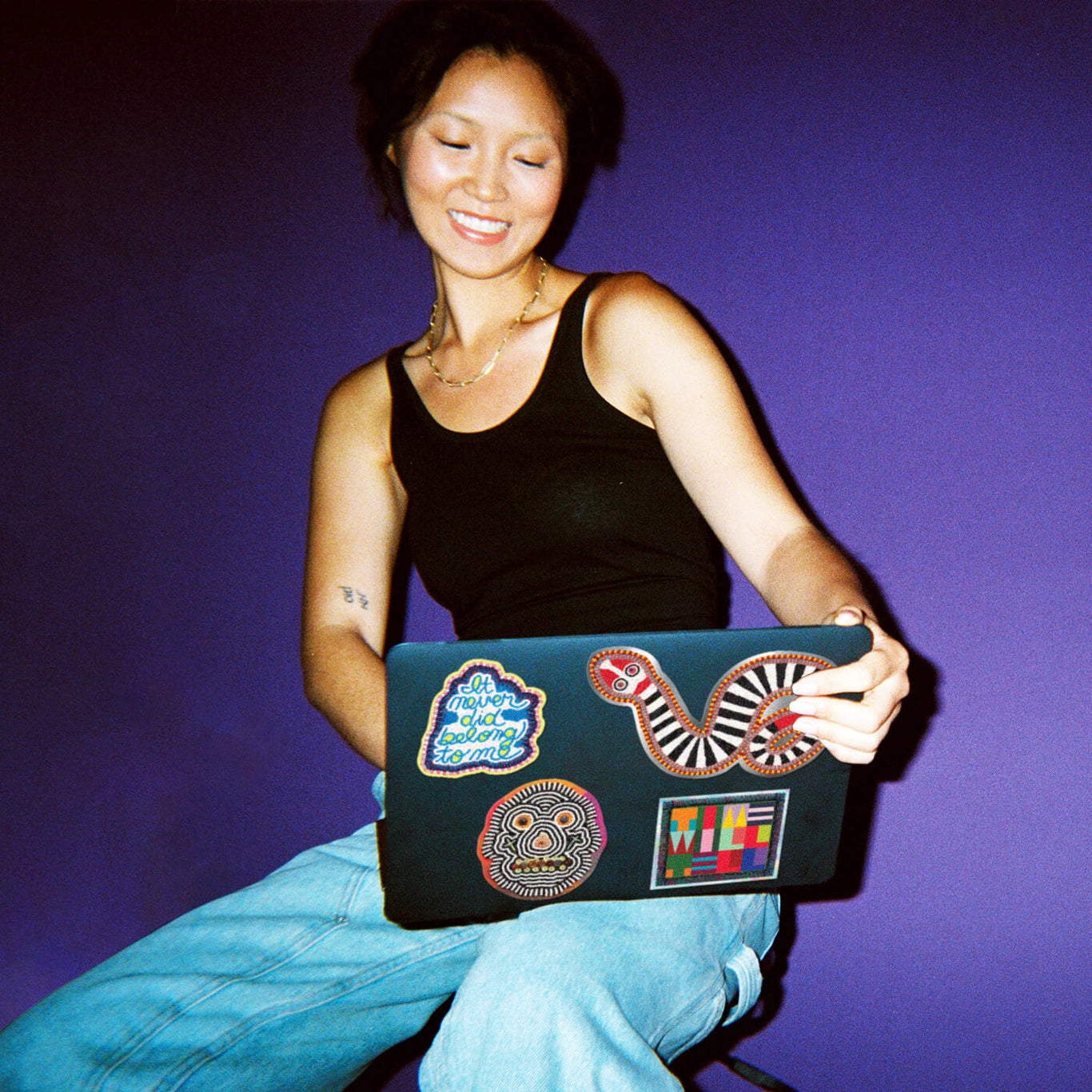 Time Will Tell By Jeffrey Gibson- Die-Cut Sticker