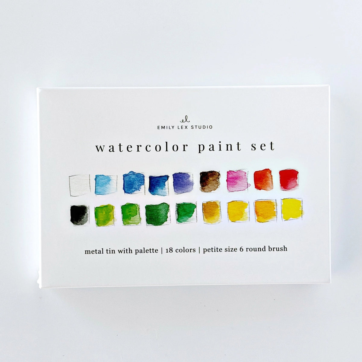 Watercolor Paint Set - 18 Colors with Brush