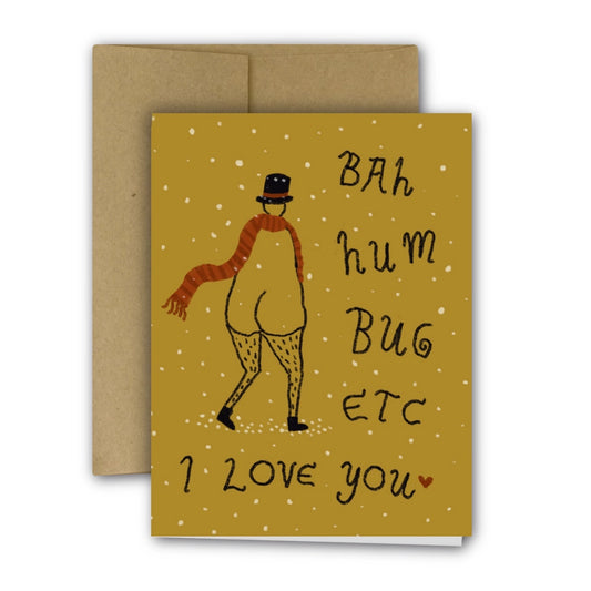 Bah Hum Bug Holiday Card