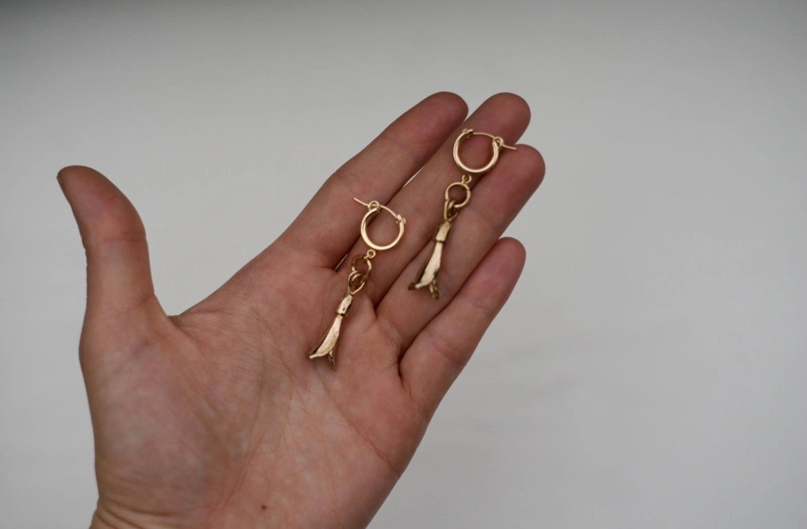 Snowdrop Hoop Earrings