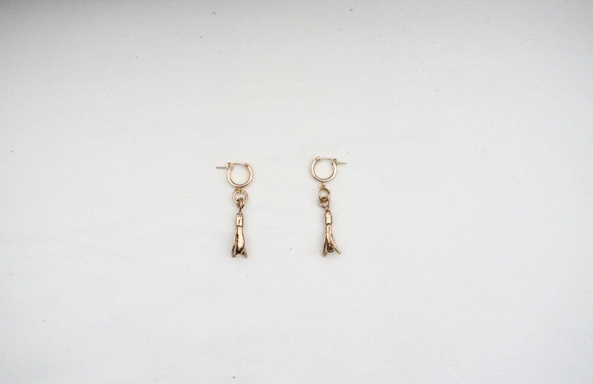 Snowdrop Hoop Earrings