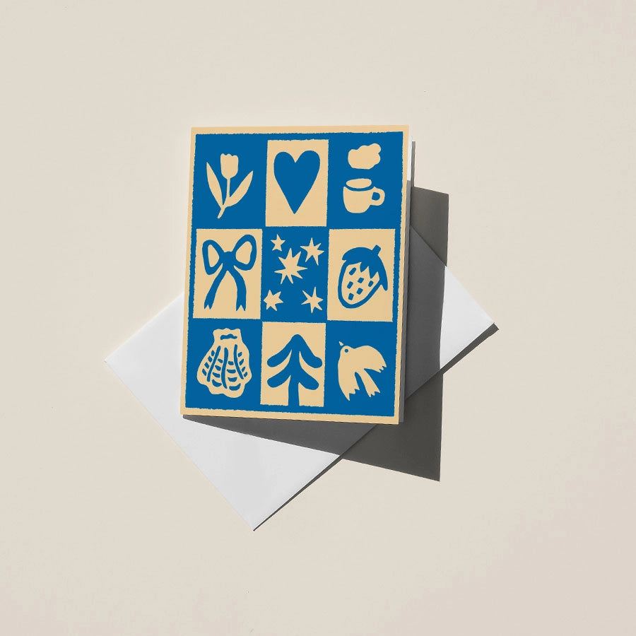 Favorite Things Grid Greeting Card