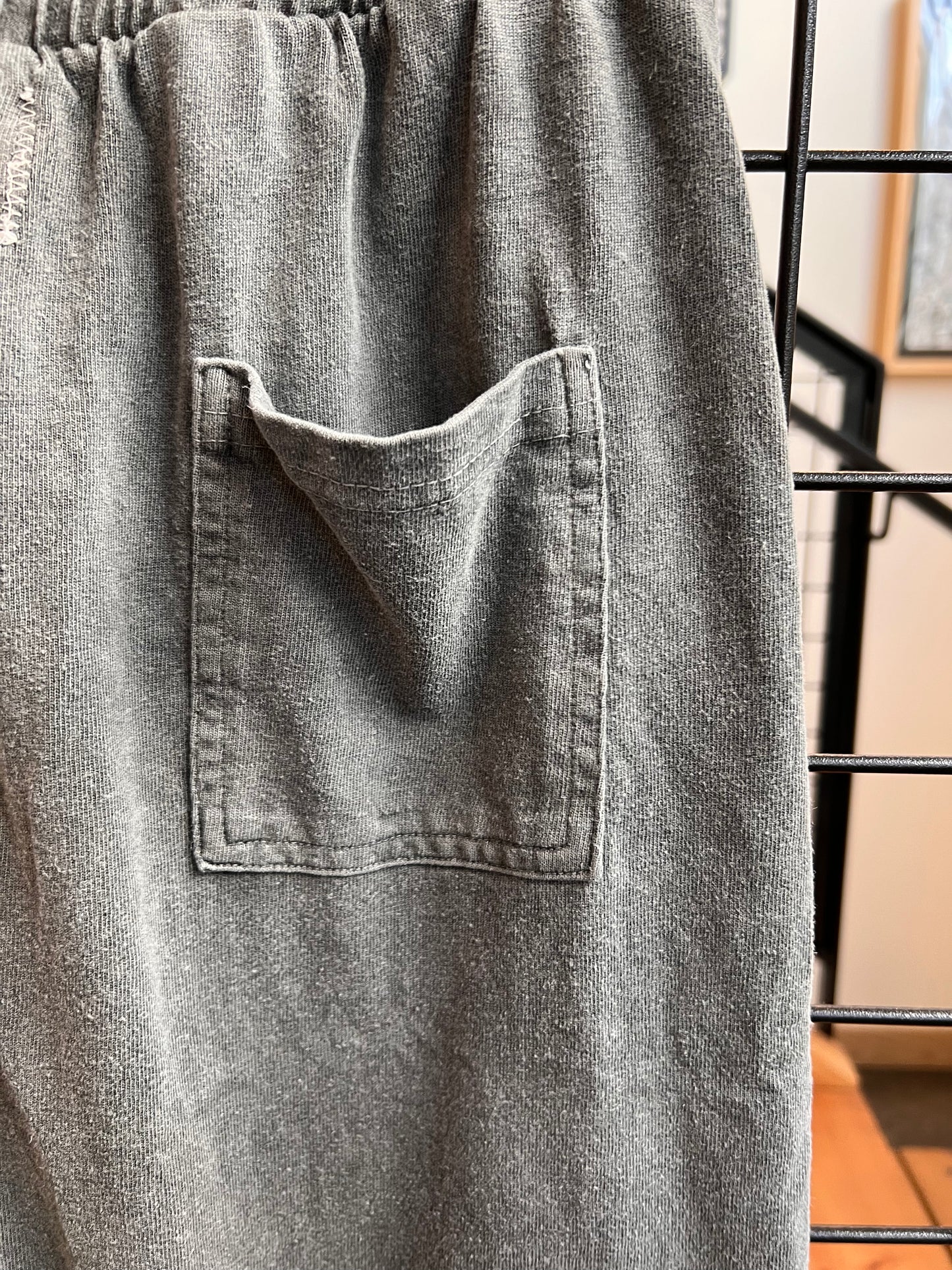 Hemp/Cotton Bermuda Pocket Shorts - Vintage Black