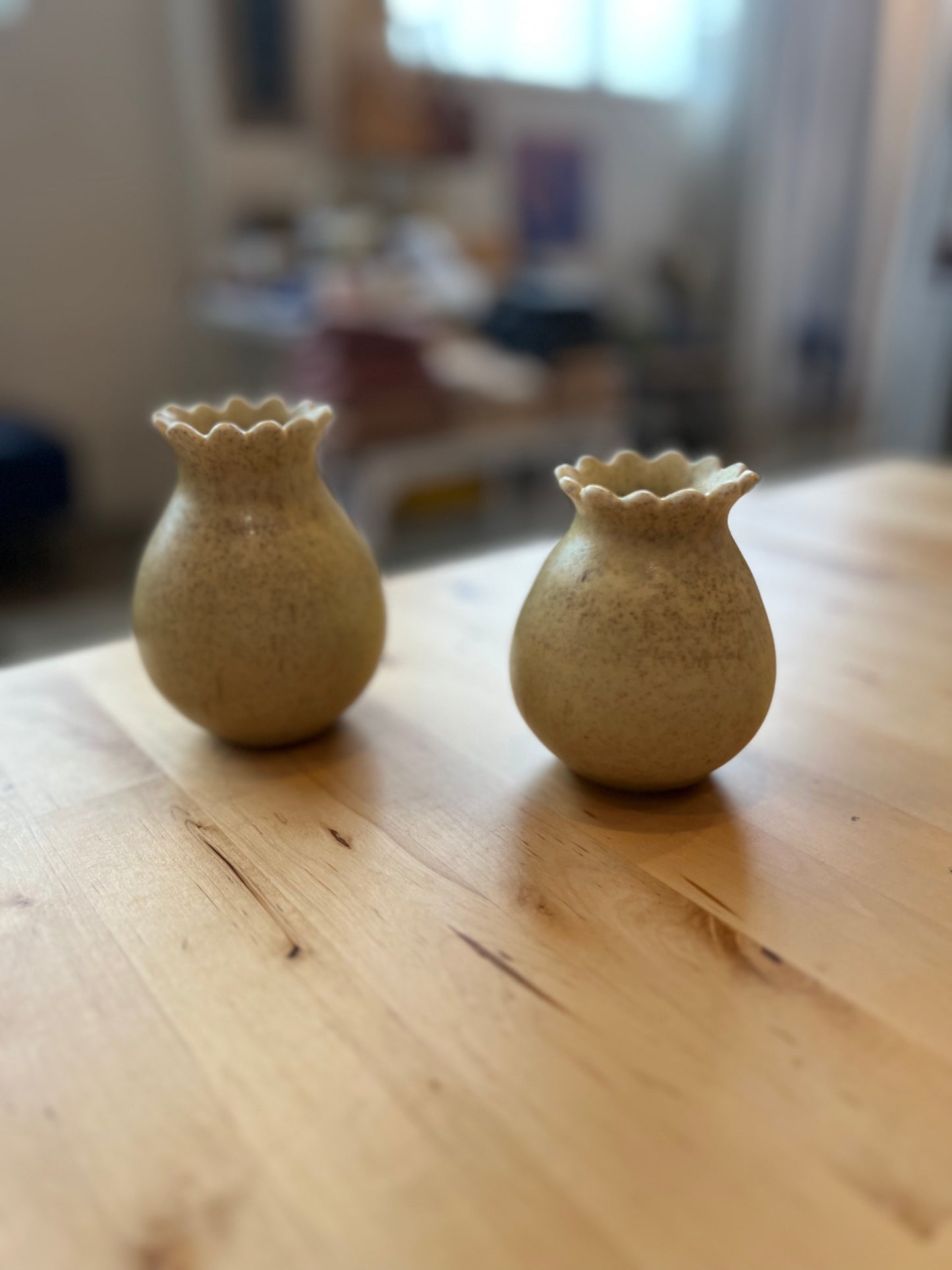 Ruffle Bud Vase - Marigold