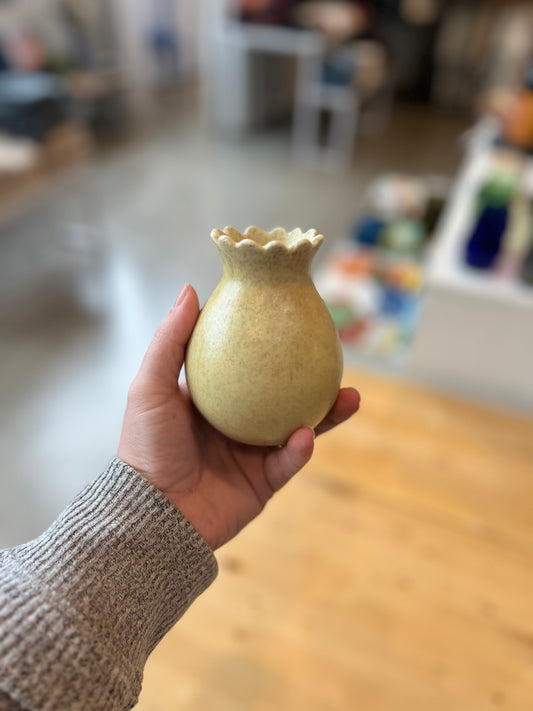 Ruffle Bud Vase - Marigold