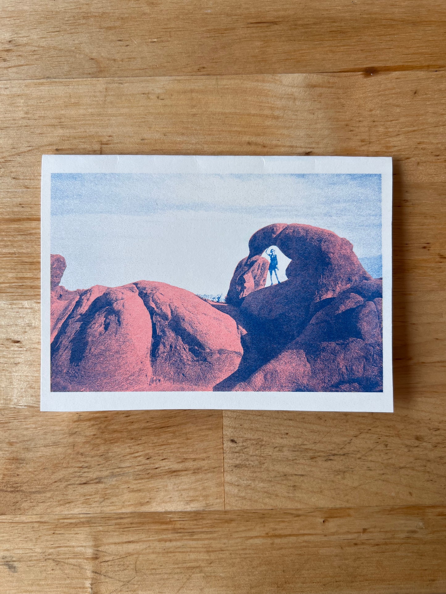 Riso Print Greeting Card - Alabama Hills