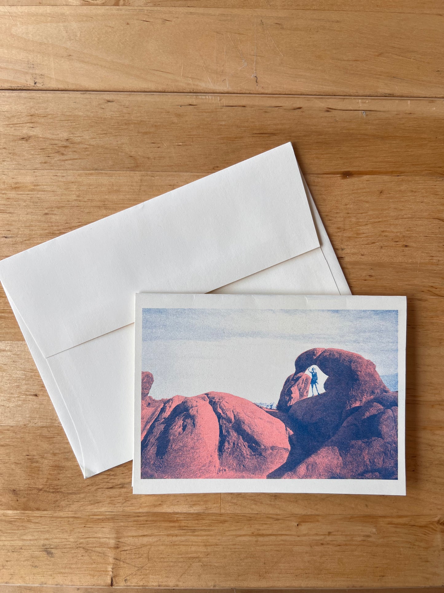 Riso Print Greeting Card - Alabama Hills