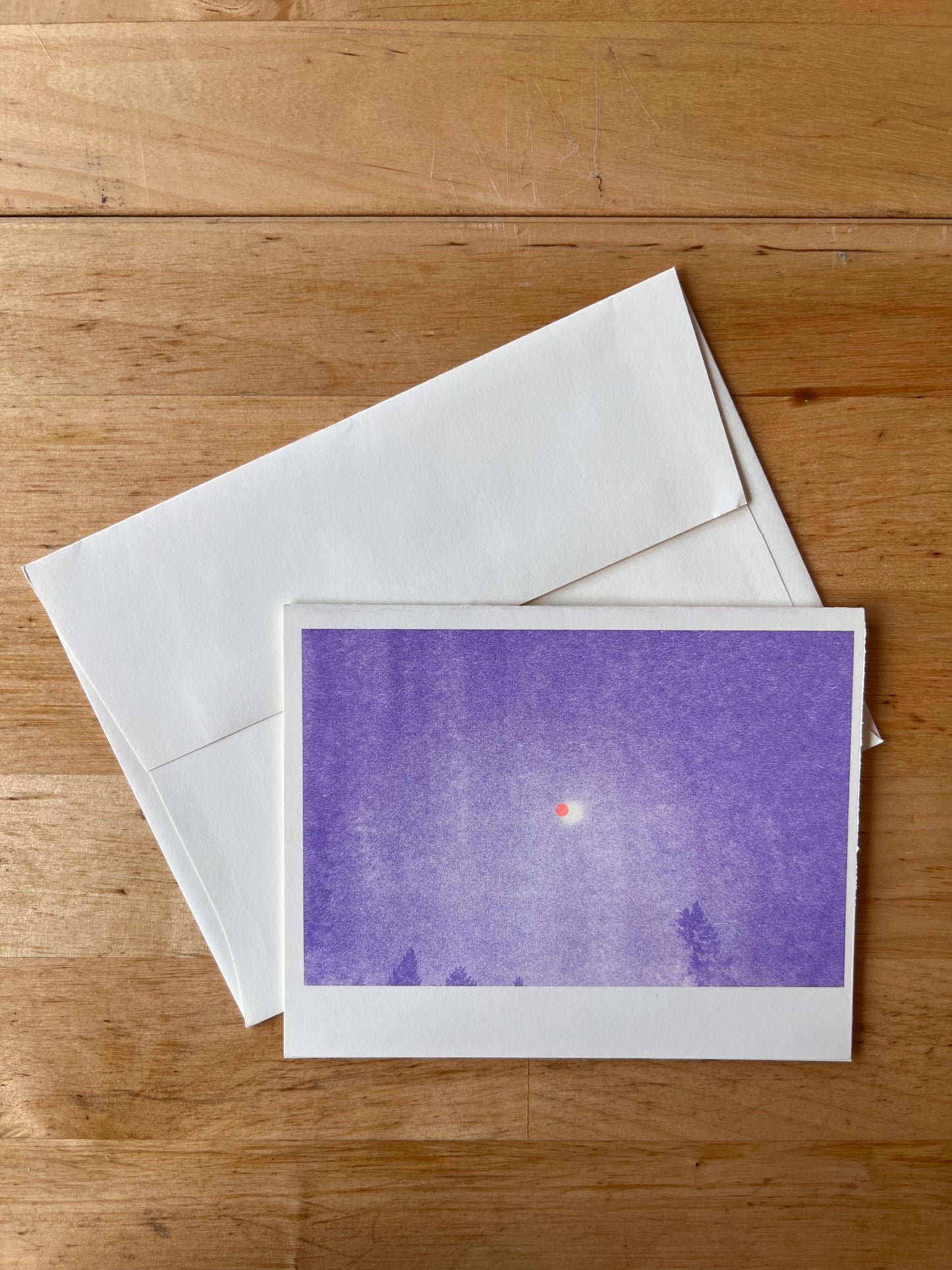 Riso Print Greeting Card - Eclipse