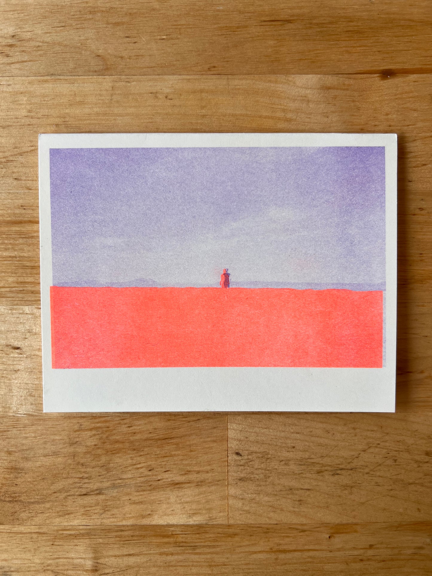 Riso Print Greeting Card - Alvord Desert