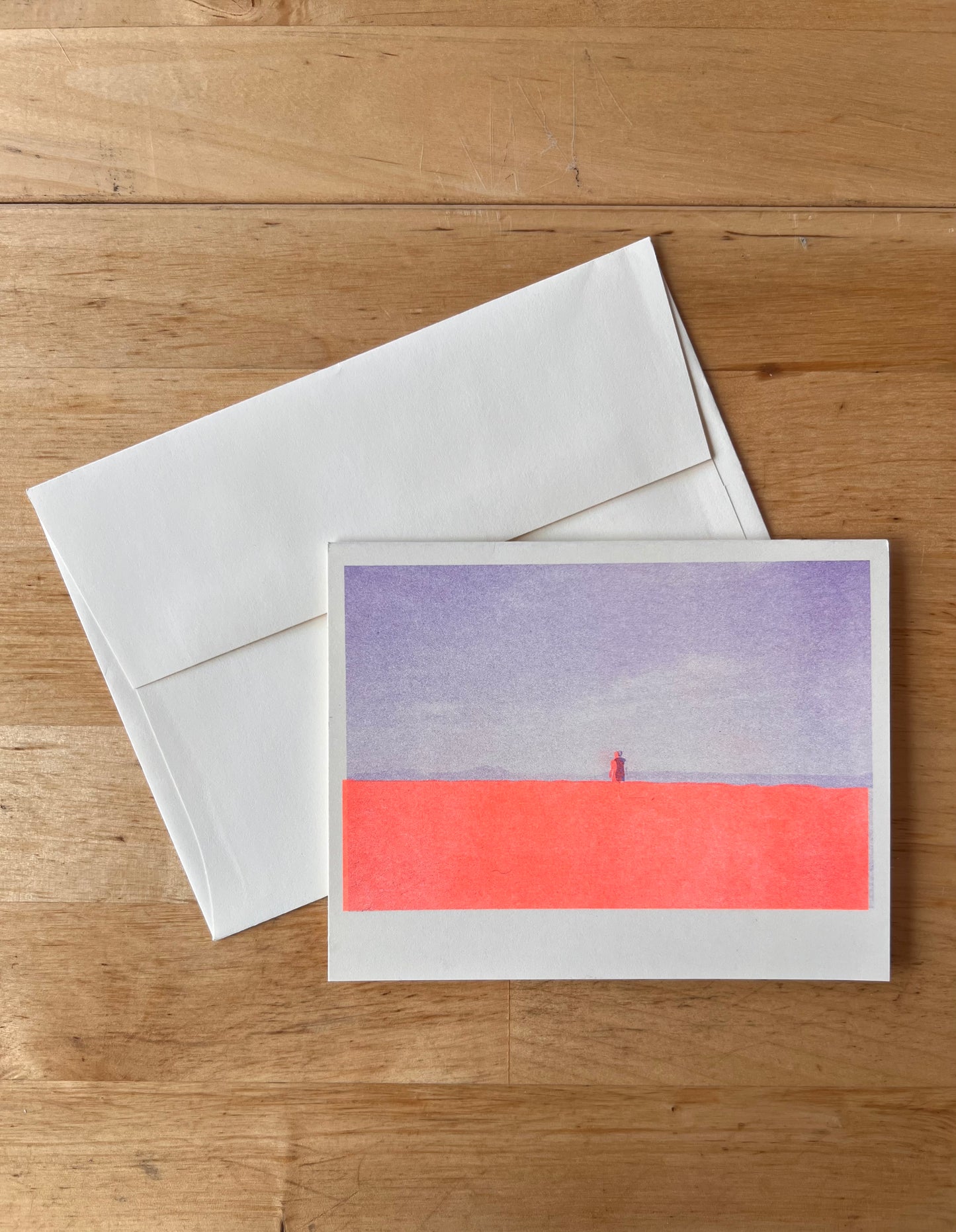 Riso Print Greeting Card - Alvord Desert