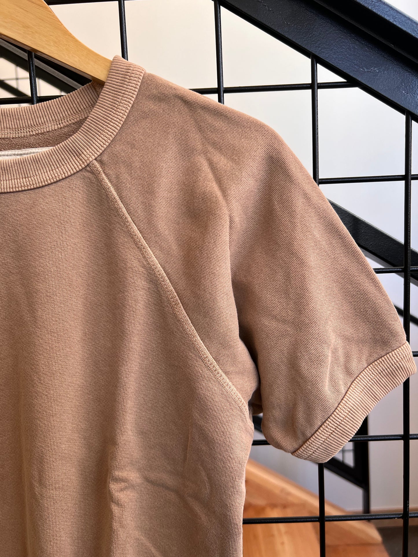 Raglan Short Sleeve Top - Camel