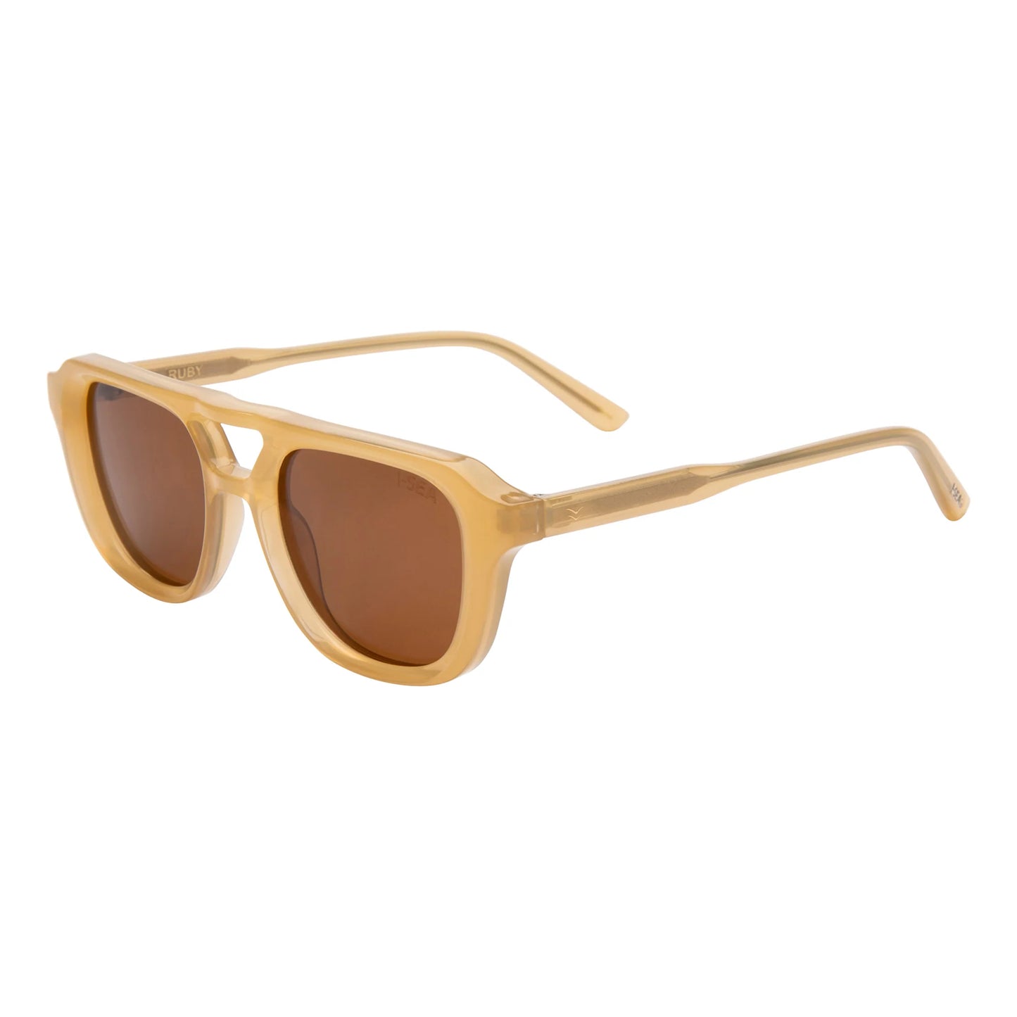 Ruby Sunglasses - Lemon/Brown