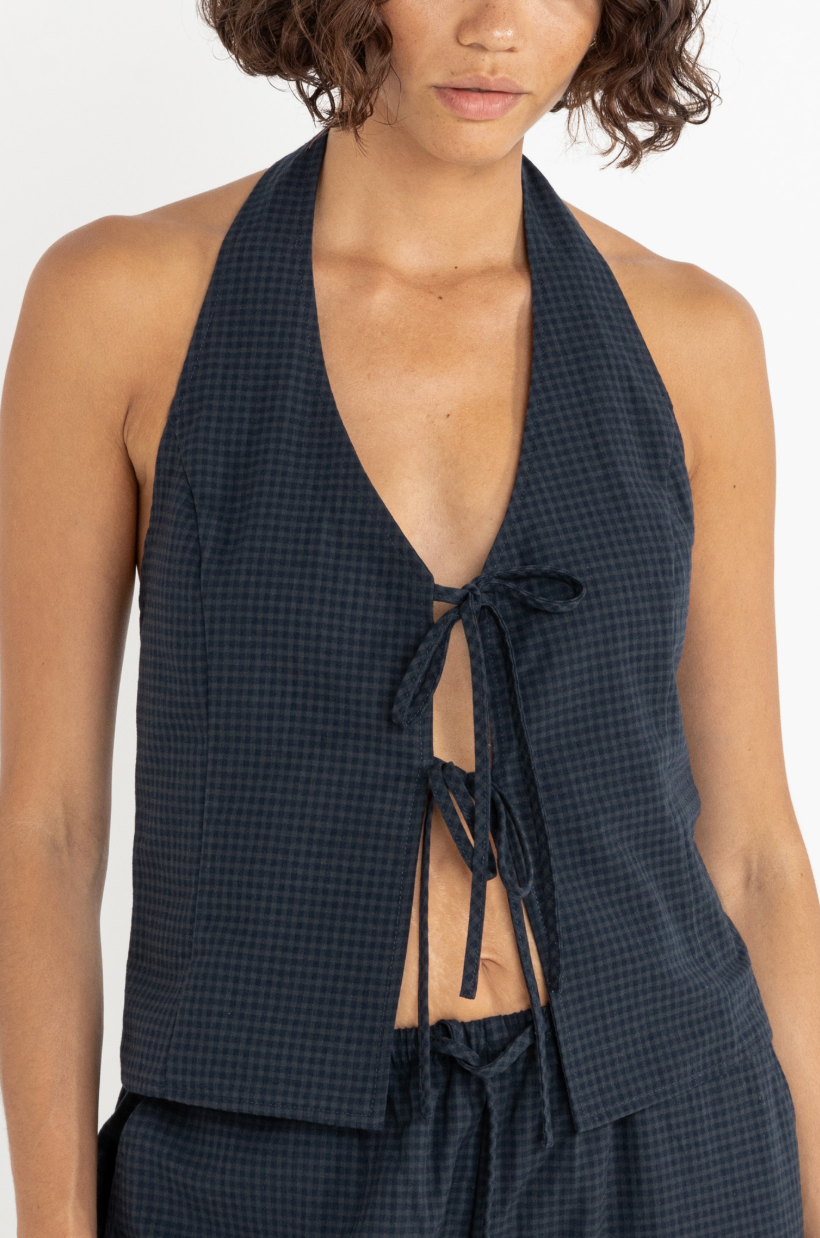 Louise Check Halter