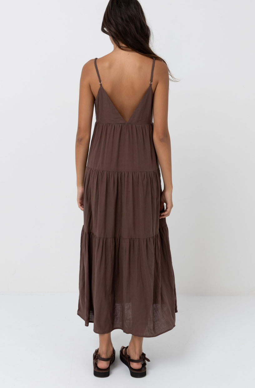 Classic Tiered Midi Dress