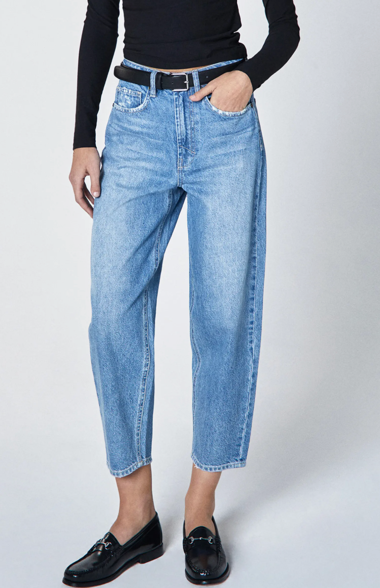 Taylor High-Rise Tapered Barrel Leg in Whirl