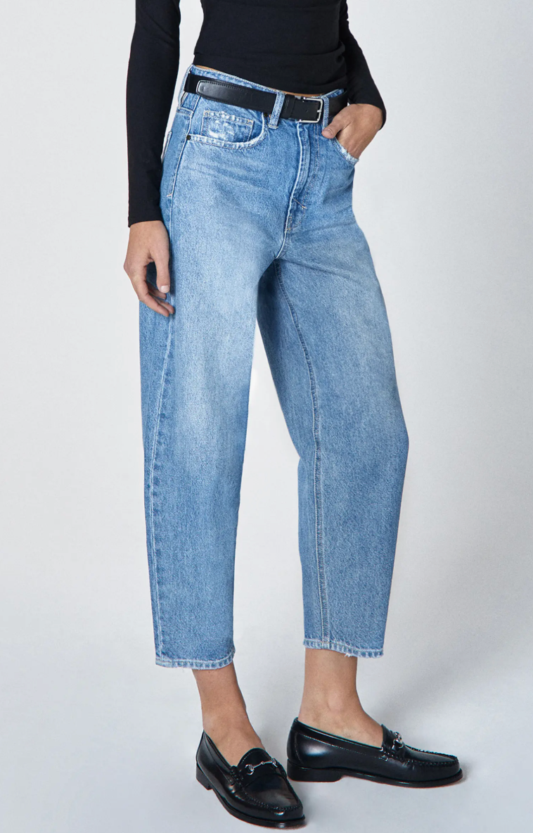 Taylor High-Rise Tapered Barrel Leg in Whirl