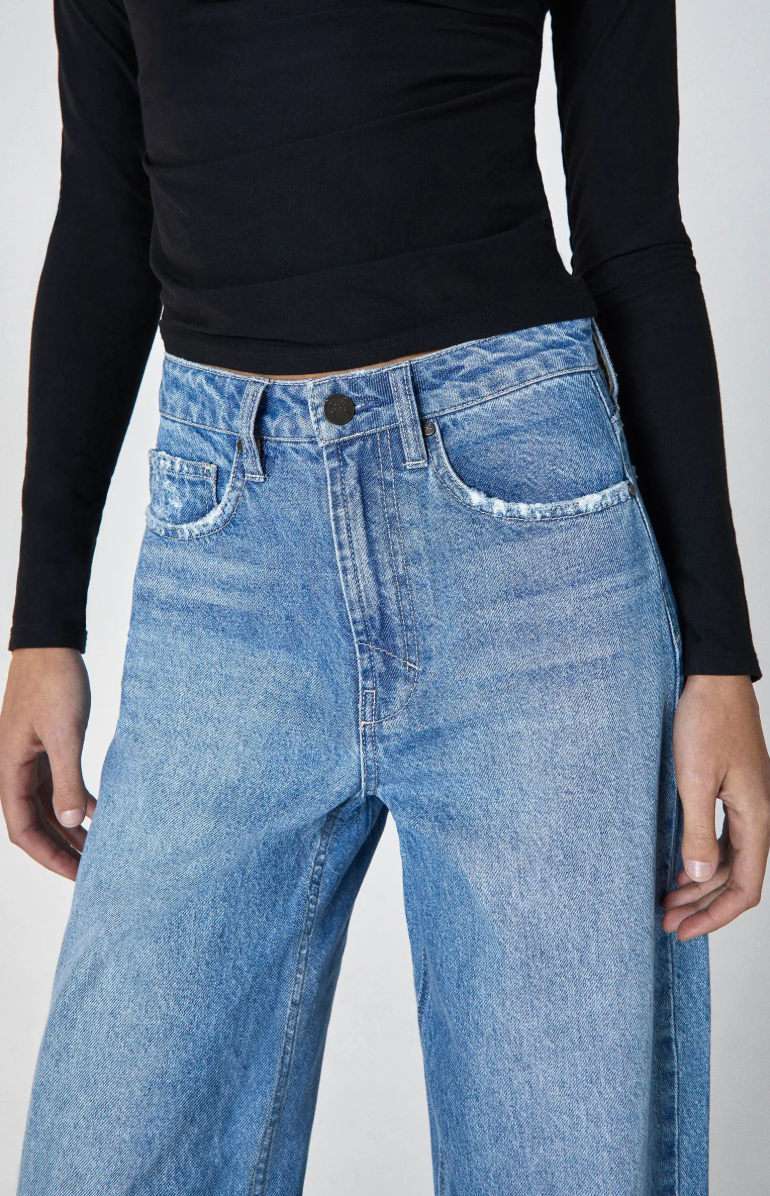 Taylor High-Rise Tapered Barrel Leg in Whirl