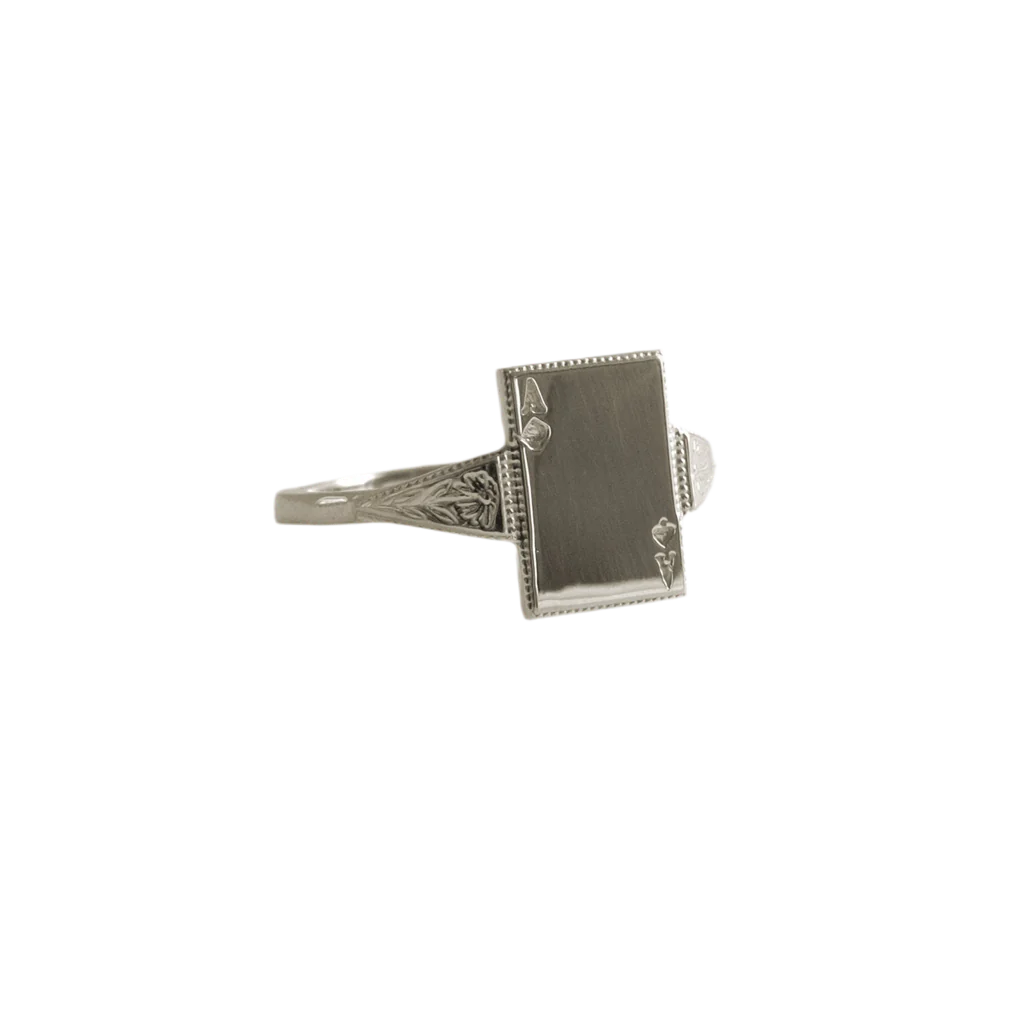 Ace of Spades Ring - Sterling Silver