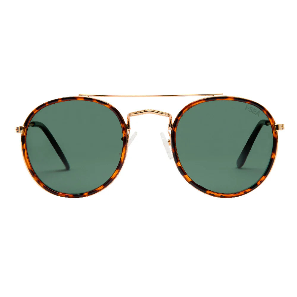 All Aboard Sunglasses - Matte Tort/Green
