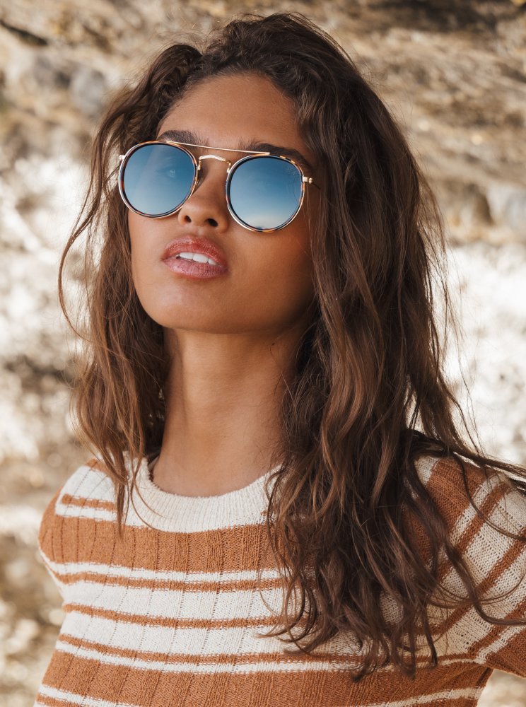 All Aboard Sunglasses - Matte Tort/Green