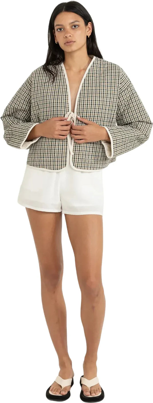 Antibes Plaid Quilted Jacket