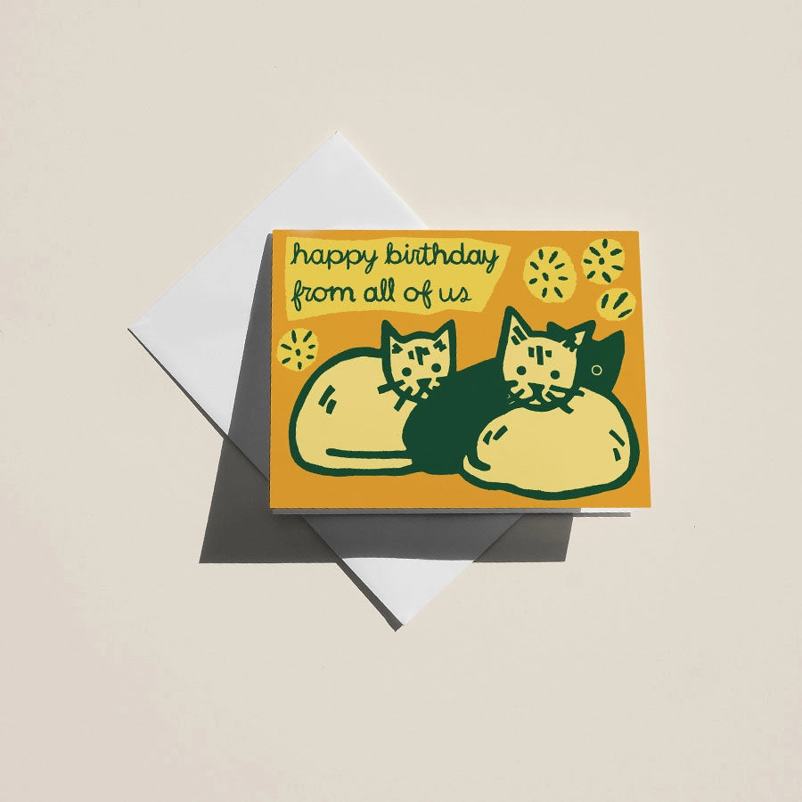 Cat Birthday Greeting Card