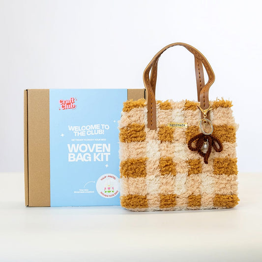 Craft Club Woven Bag Kit - Gingham Chocolate