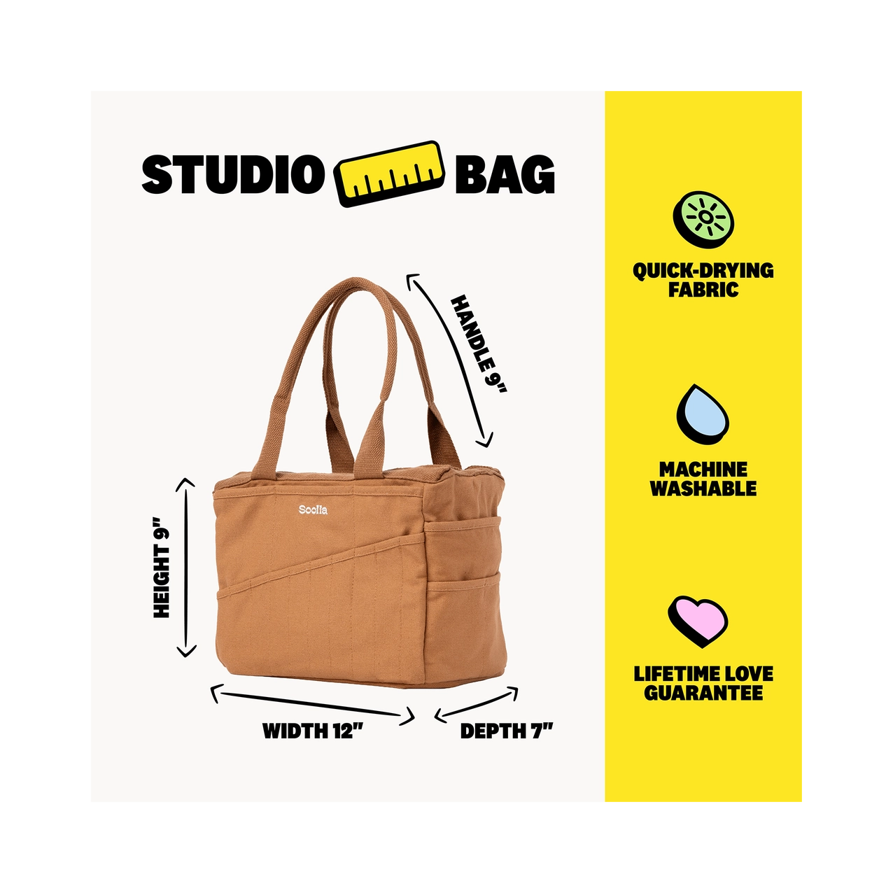 Soolla Studio Artist Bag,  Art Supply Bag