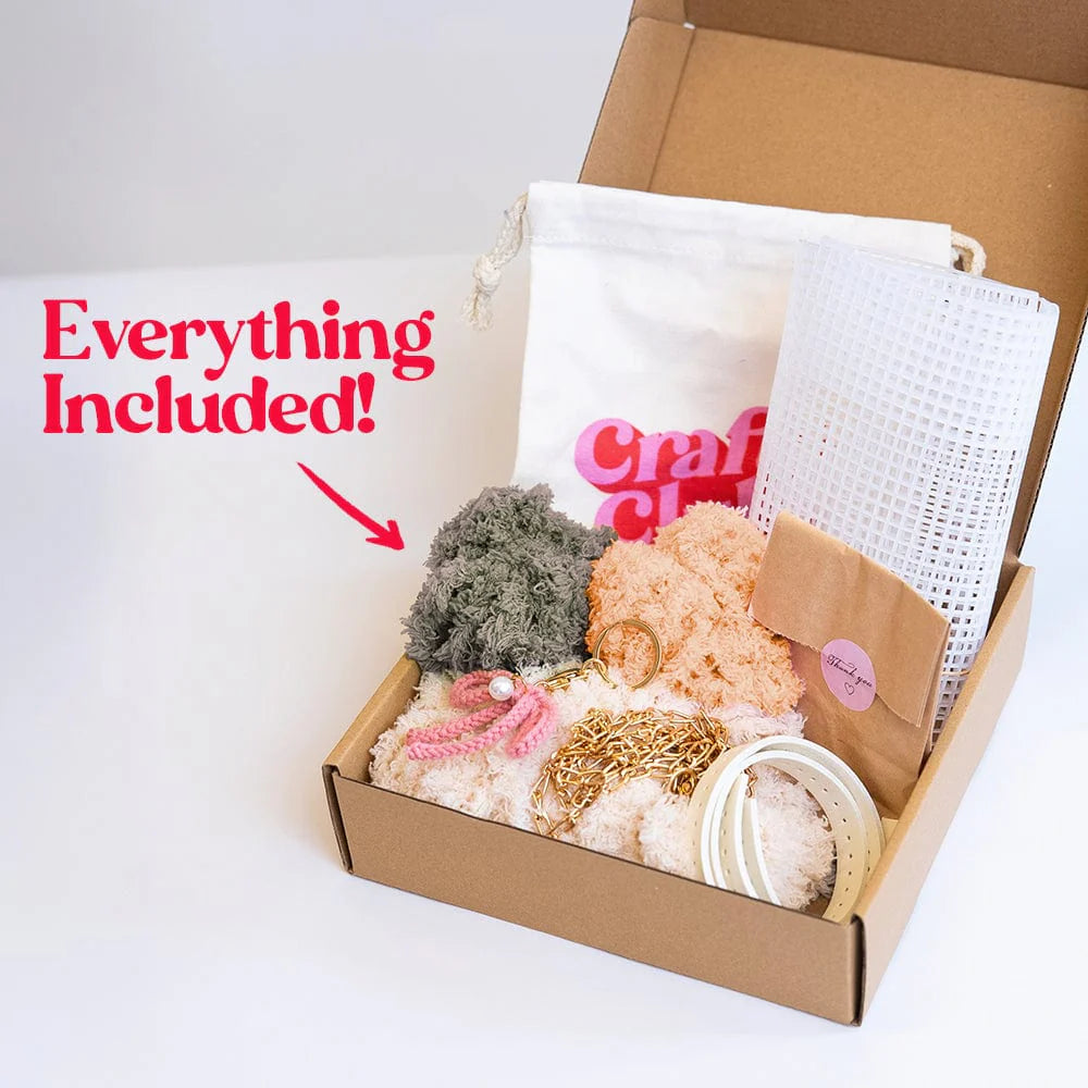 Craft Club Woven Bag Kit - Gingham Chocolate