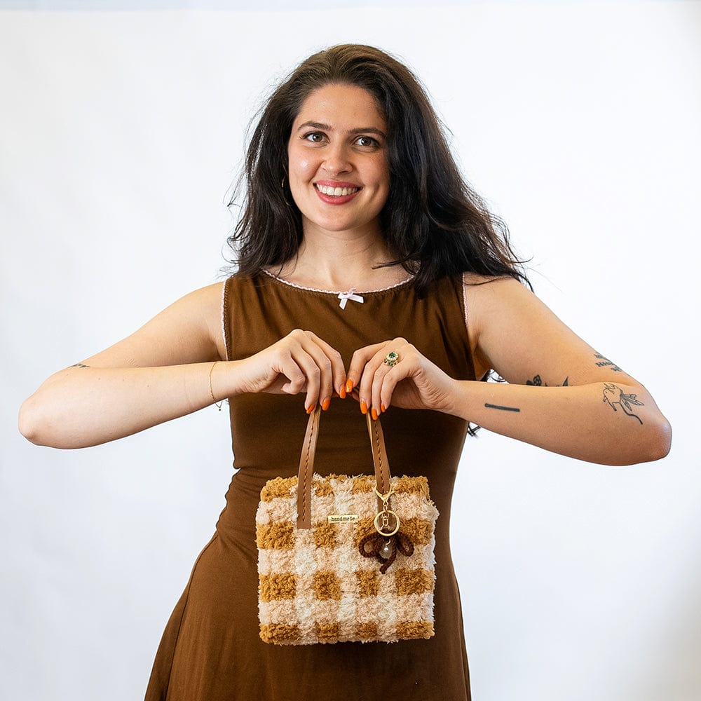 Craft Club Woven Bag Kit - Gingham Chocolate