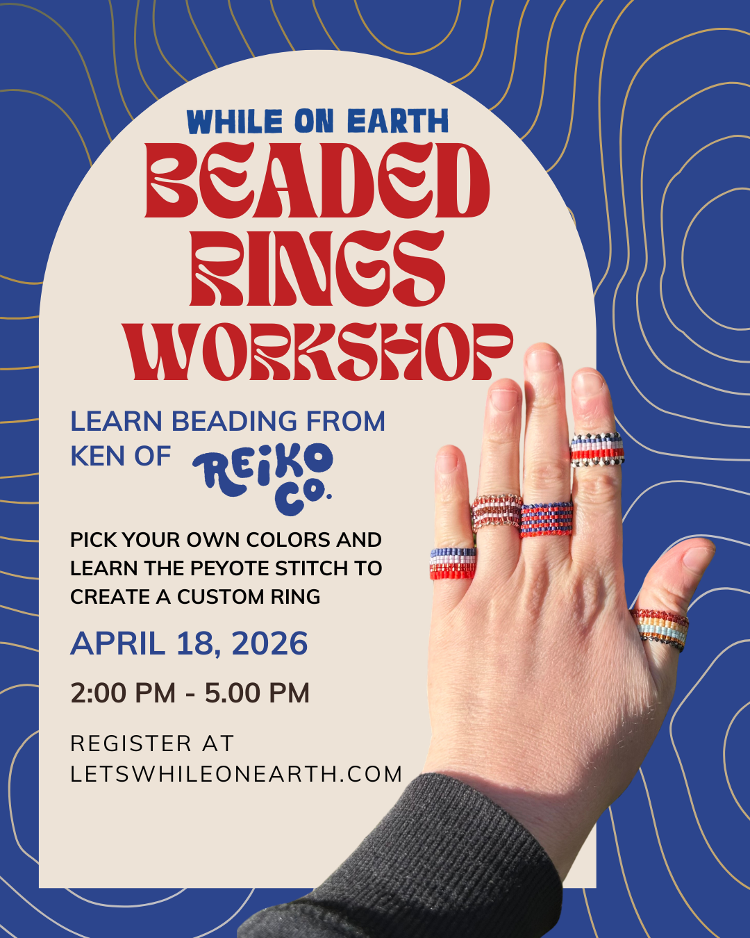 Beaded Rings with Reiko Co.