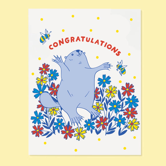 Beaver Congrats Card