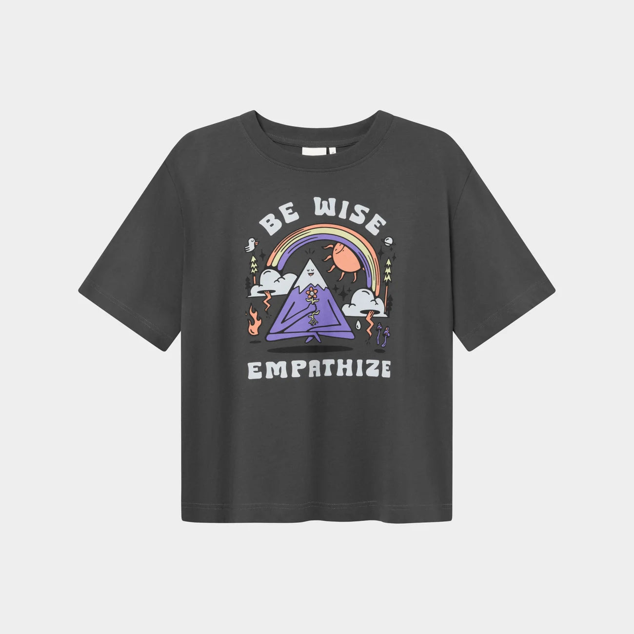 T-shirt Vadstena Be Wise Tee - Charcoal