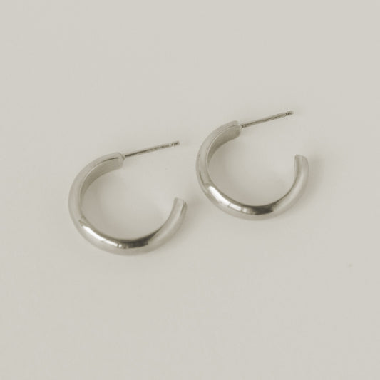 Jane Hoops - Sterling Silver