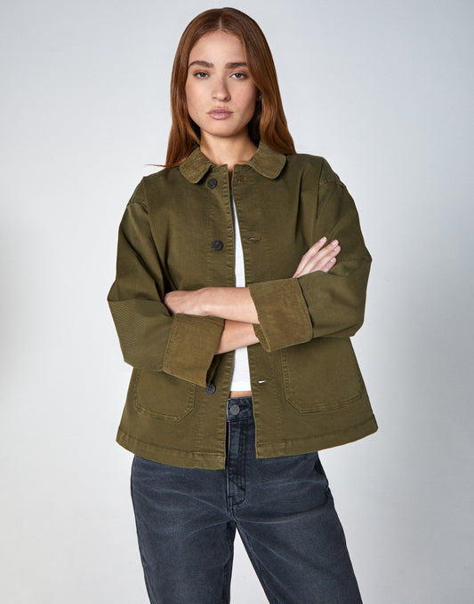 Billie Relaxed Chore Jacket - Cedar