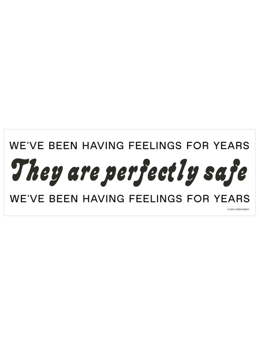 We've Been Having Feelings For Years Bumper Sticker