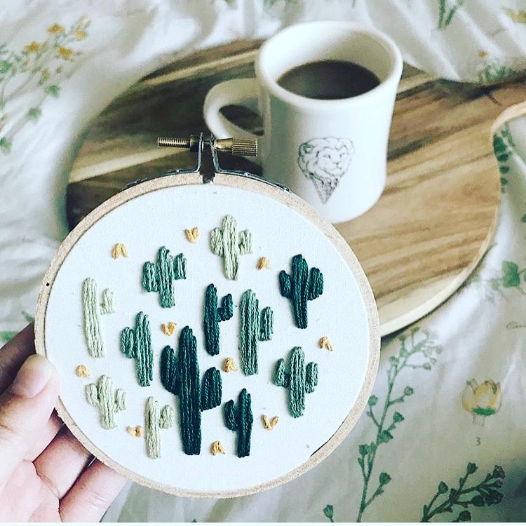 Small Cactus Embroidery Kit