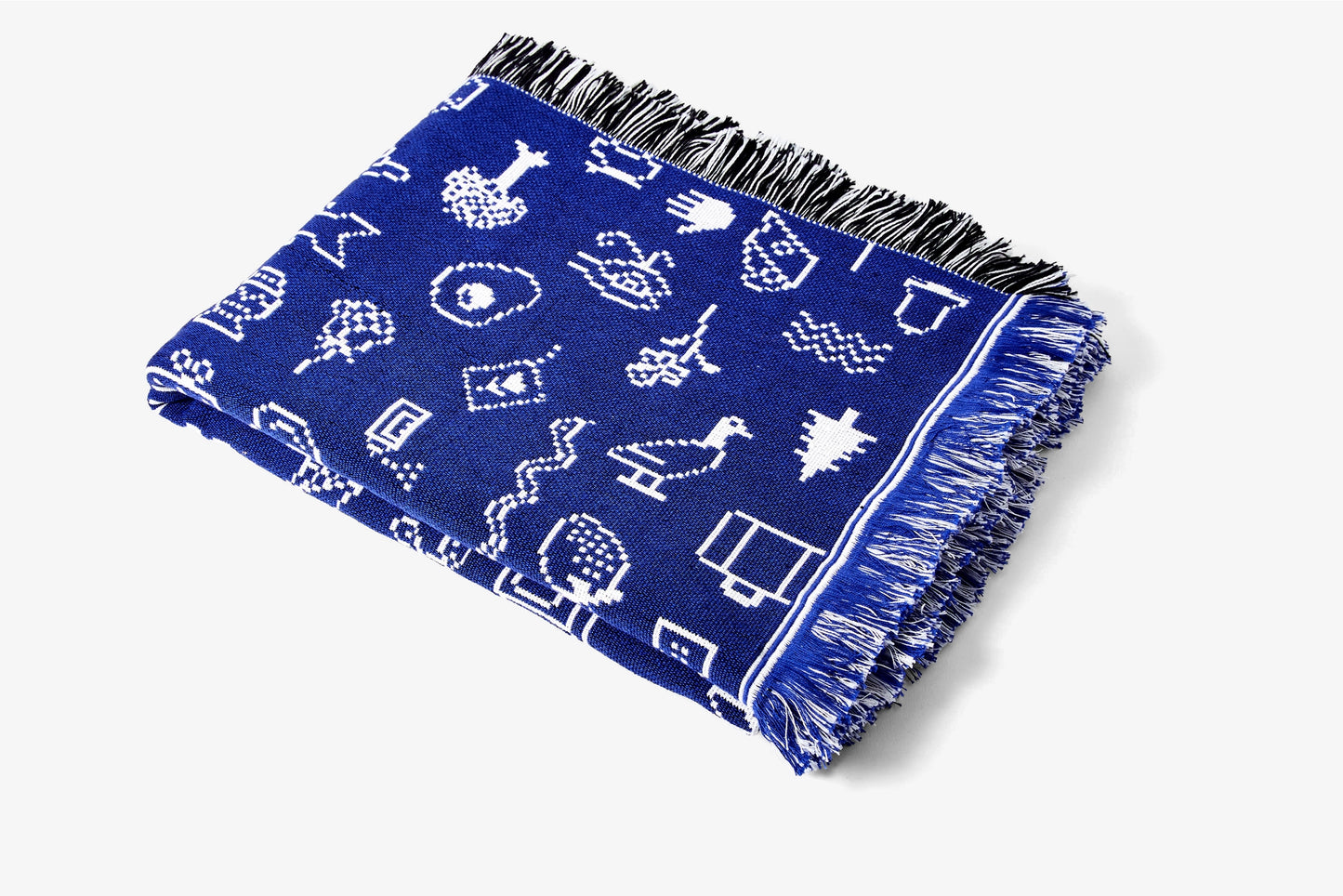 Cairo Throw - Blue/White