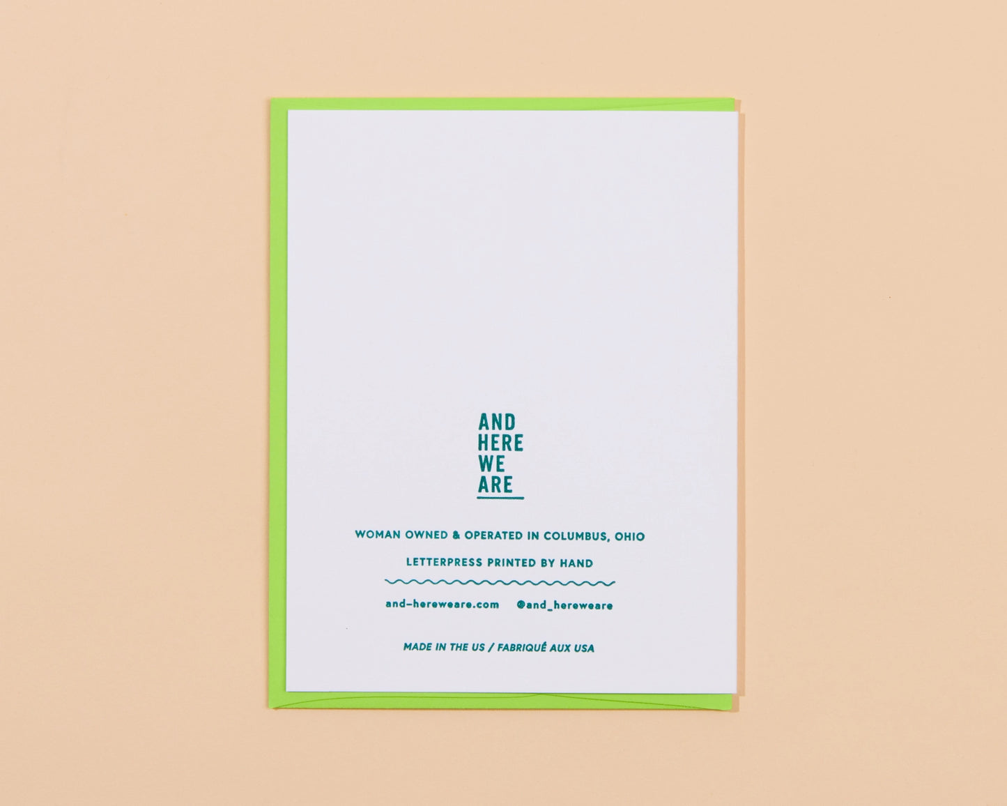 Garden Carrots Encouragement Letterpress Greeting Card