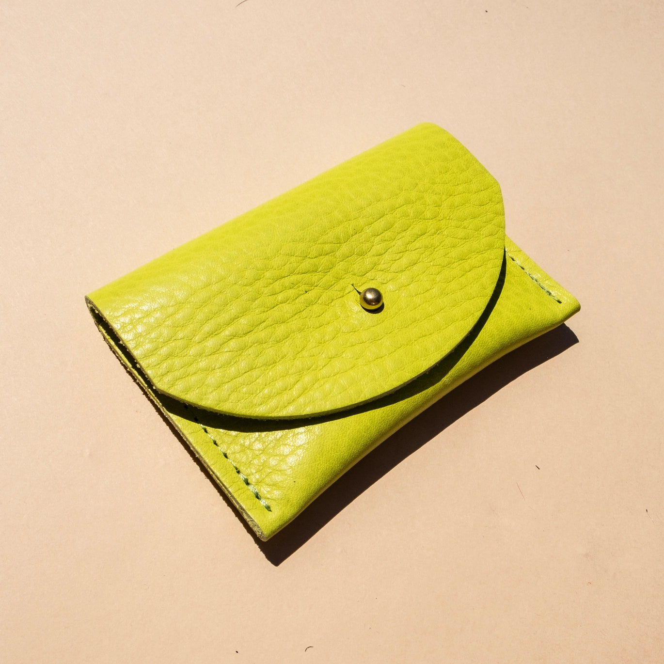Cardholder - Chartreuse Leather