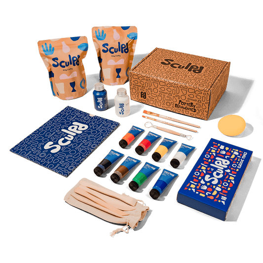 Sculpd Diy Pottery Kit & Classic Paint Set